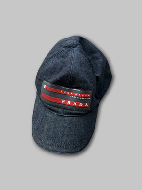 Prada Luna Rossa Denim Cap