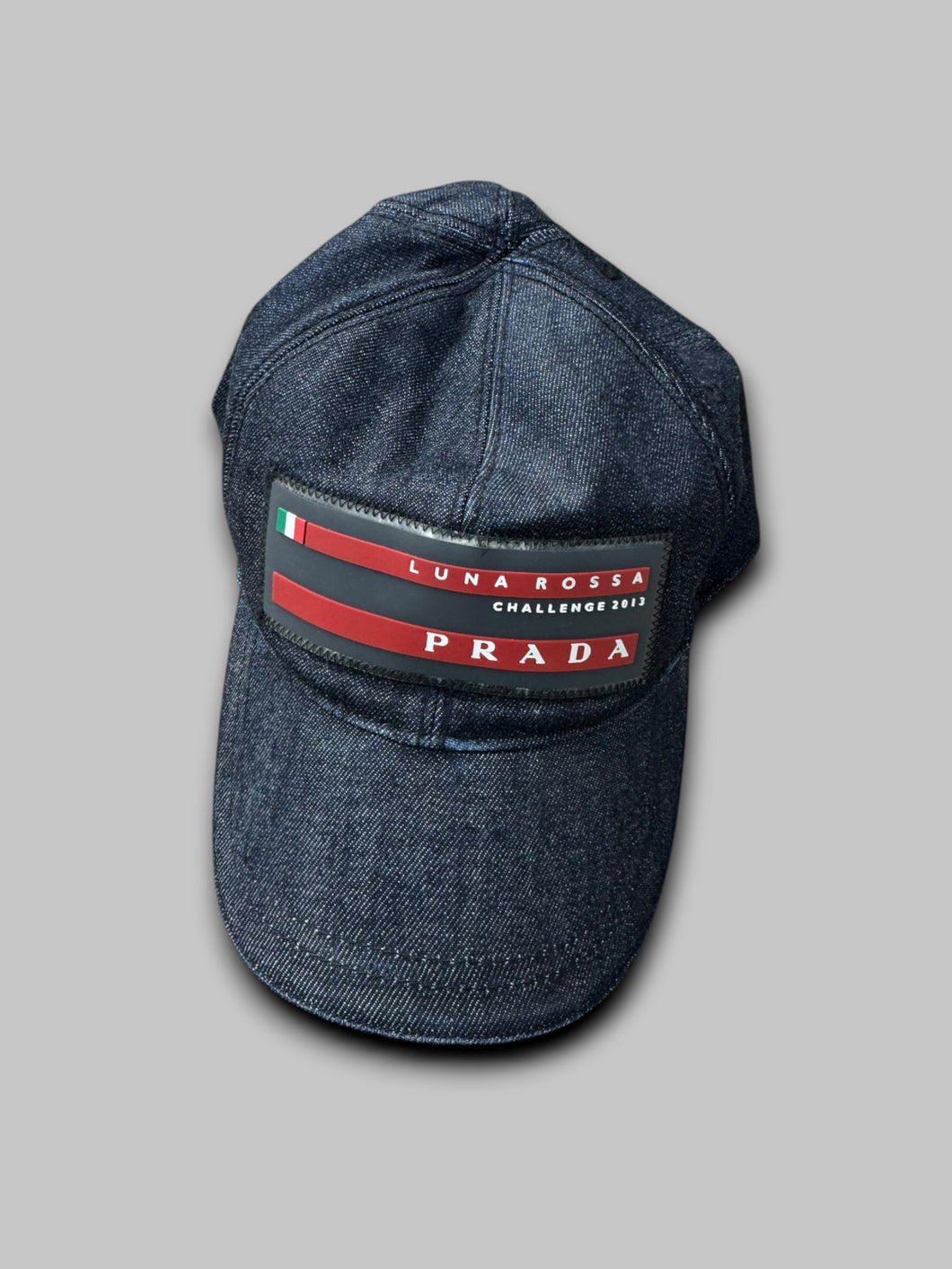 Prada Luna Rossa Denim Cap
