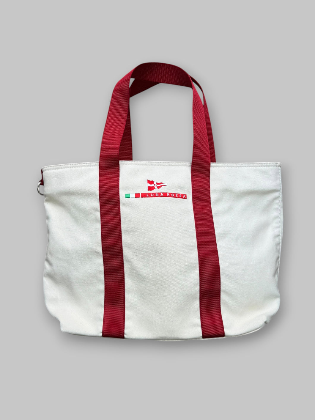 Prada Luna Rossa Canvas Tote Bag