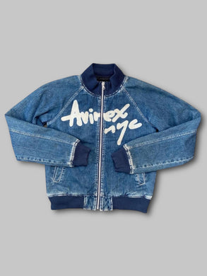 Avirex Women’s Denim bomber jacket (S)