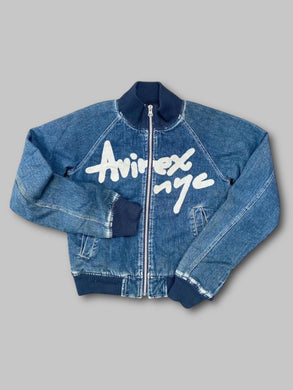 Avirex Women’s Denim bomber jacket (XS)